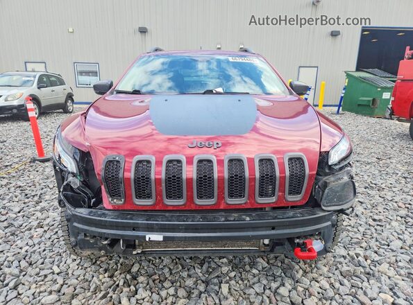 1C4PJMBS6HW628039 2017 JEEP CHEROKEE Burgundy წინა ხედი