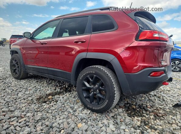 1C4PJMBS6HW628039 2017 JEEP CHEROKEE Burgundy უკანა მარცხენა