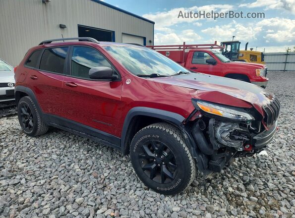 1C4PJMBS6HW628039 2017 JEEP CHEROKEE Burgundy წინა მარჯვენა