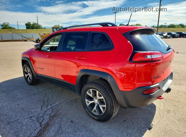 1C4PJMBX3JD607243 2018 JEEP CHEROKEE Red Հետևի ձախ