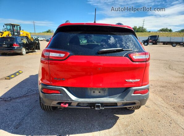 1C4PJMBX3JD607243 2018 JEEP CHEROKEE Red Հետևի տեսք