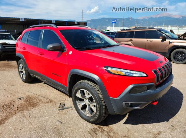 1C4PJMBX3JD607243 2018 JEEP CHEROKEE Red Առջևի աջ