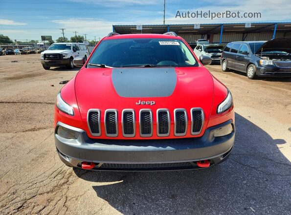 1C4PJMBX3JD607243 2018 JEEP CHEROKEE Red Դիմացի տեսք
