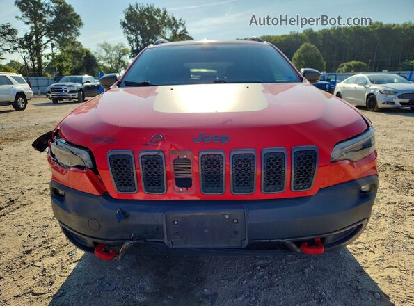 1C4PJMBX3KD183290 2019 JEEP CHEROKEE Красный Вид спереди