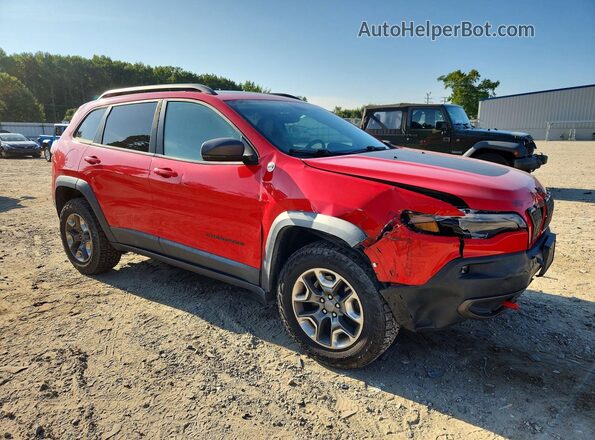 1C4PJMBX3KD183290 2019 JEEP CHEROKEE Красный Передняя правая четверть