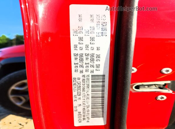 1C4PJMBX3KD183290 2019 JEEP CHEROKEE Красный Вид наклейки с VIN-кодом