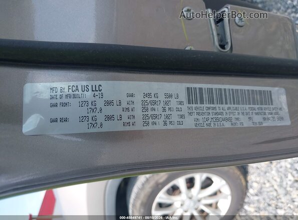 1C4PJMCB5KD449492 2019 JEEP CHEROKEE Золотой Вид подкапотного пространства