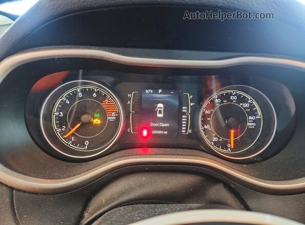 1C4PJMCS8GW278250 2016 JEEP CHEROKEE Белый Вид щитка приборов