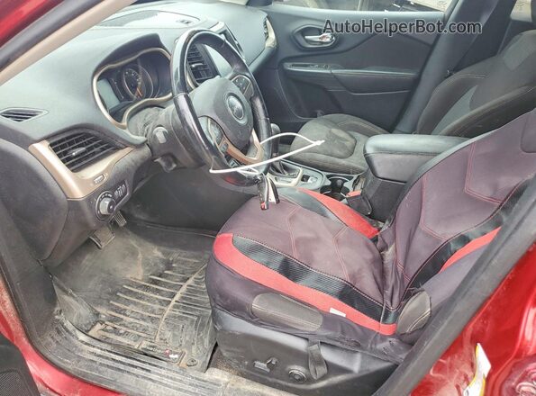 1C4PJMCSXHW500742 2017 JEEP CHEROKEE Red Вид салону спереду