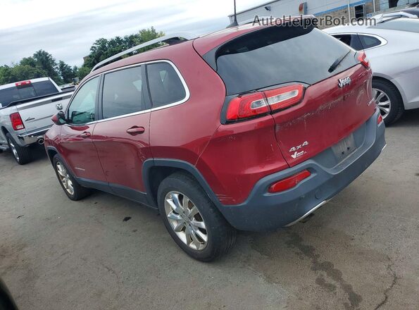 1C4PJMDB4HW606201 2017 JEEP CHEROKEE Темно-бордовый Задняя левая четверть