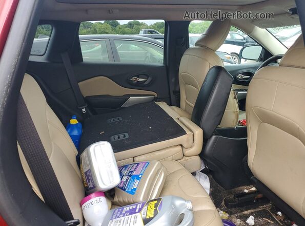 1C4PJMDB4HW606201 2017 JEEP CHEROKEE Темно-бордовый Вид задней части салона