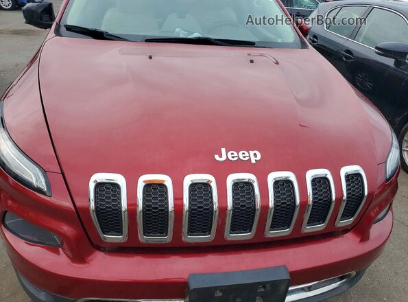1C4PJMDB4HW606201 2017 JEEP CHEROKEE Темно-бордовый Вид подкапотного пространства