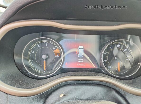 1C4PJMDB5HW525126 2017 JEEP CHEROKEE Gray Вид щитка приладів
