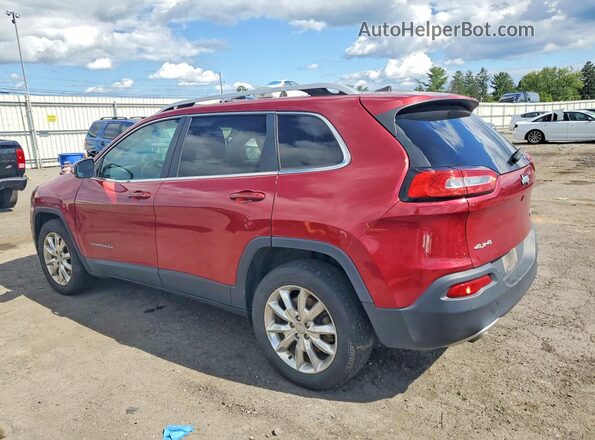 1C4PJMDB6HW545093 2017 JEEP CHEROKEE Red Հետևի ձախ