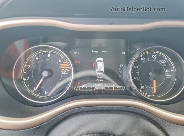 1C4PJMDB6HW545093 2017 JEEP CHEROKEE Red Սարքավորումների վահանակի տեսք