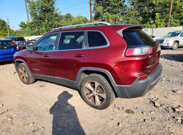 1C4PJMDN1KD142653 2019 JEEP CHEROKEE Бордовый Задняя левая четверть