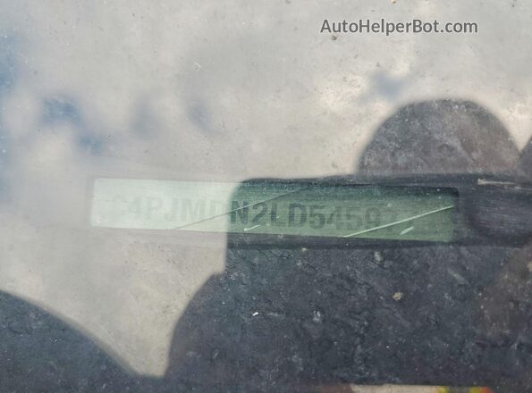 1C4PJMDN2LD545977 2020 JEEP CHEROKEE Пожар Вид наклейки с VIN-кодом