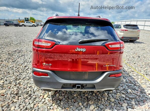 1C4PJMDS6HW546065 2017 JEEP CHEROKEE Red უკანა ხედი