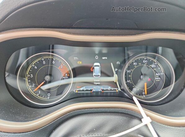 1C4PJMDS6HW546065 2017 JEEP CHEROKEE Red ხელსაწყოთა პანელის ხედი