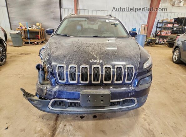 1C4PJMDS8GW333777 2016 JEEP CHEROKEE Blue Вид спереду