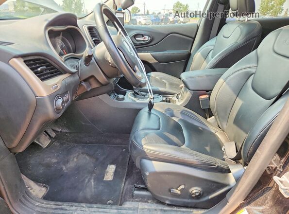 1C4PJMDSXHD223214 2017 JEEP CHEROKEE Black Widok wnętrza z przodu