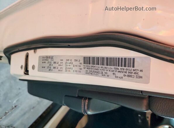 1C4PJMDSXHW521136 2017 JEEP CHEROKEE White Widok naklejki z numerem VIN
