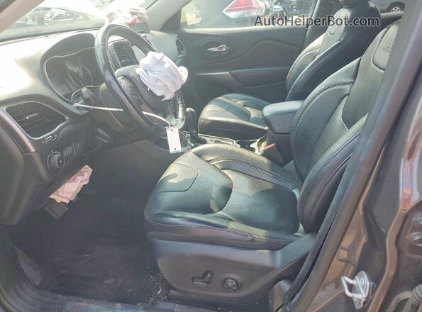 1C4PJMDX1KD294269 2019 JEEP CHEROKEE Gray Вид салону спереду
