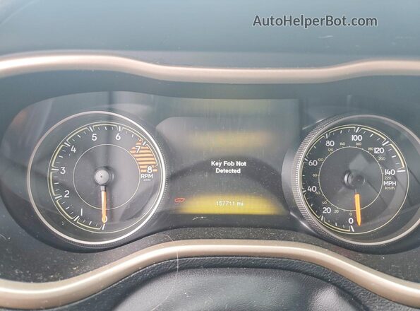 1C4PJMDX6JD576096 2018 JEEP CHEROKEE Gray Вид щитка приладів