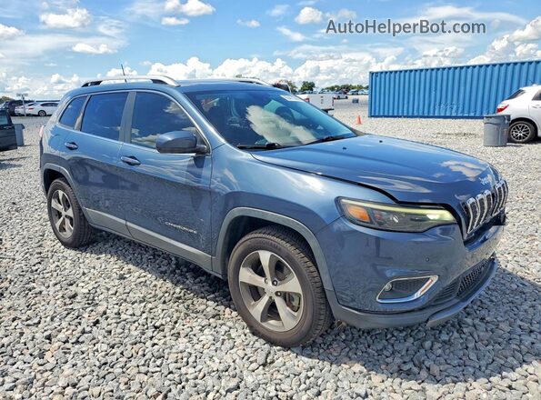 1C4PJMDXXMD147595 2021 JEEP CHEROKEE Blue Delantero derecho