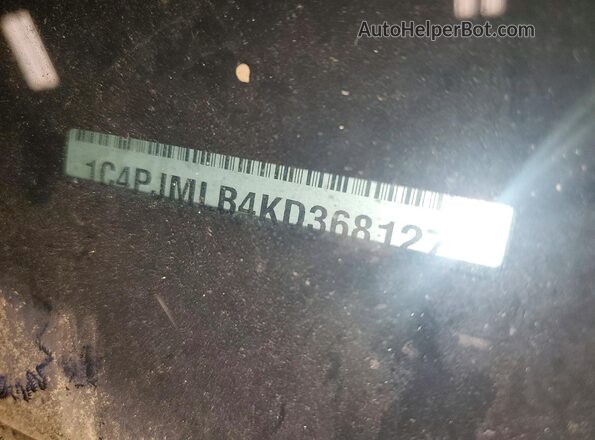 1C4PJMLB4KD368127 2019 JEEP CHEROKEE Black Вид підкапотного простору