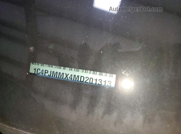 1C4PJMMX4MD201313 2021 JEEP CHEROKEE Blue VIN კოდის სტიკერის ხედი