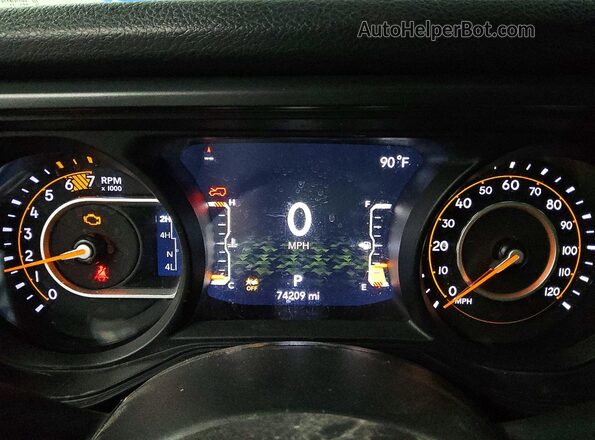 1C4PJXDN1RW104243 2024 JEEP WRANGLER Blue Vista del cuadro de instrumentos