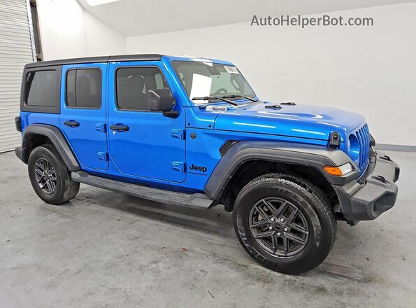 1C4PJXDN1RW104243 2024 JEEP WRANGLER Blue Delantero derecho