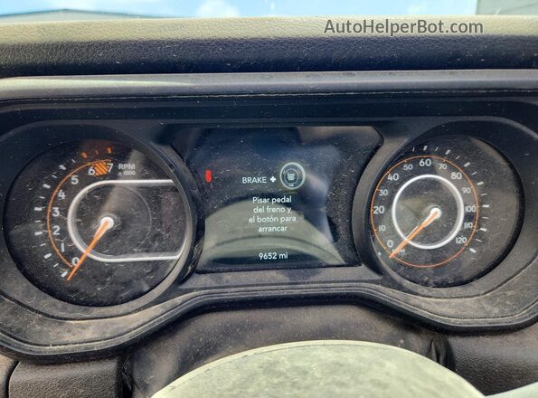 1C4PJXDN1SW524090 2025 JEEP WRANGLER White Вид щитка приладів