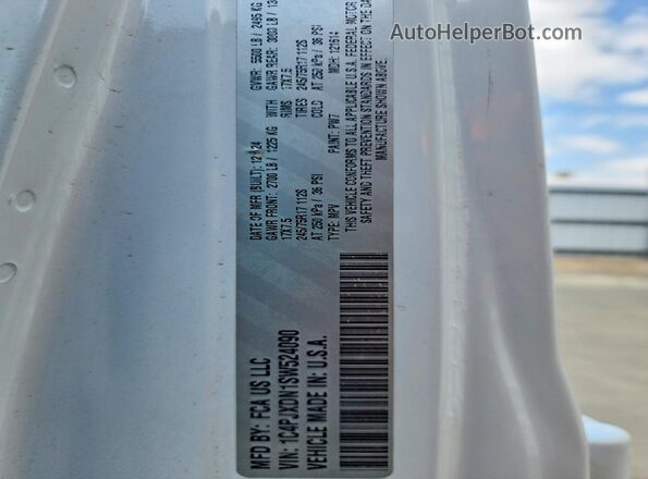 1C4PJXDN1SW524090 2025 JEEP WRANGLER White Панорамний вид салону 360°