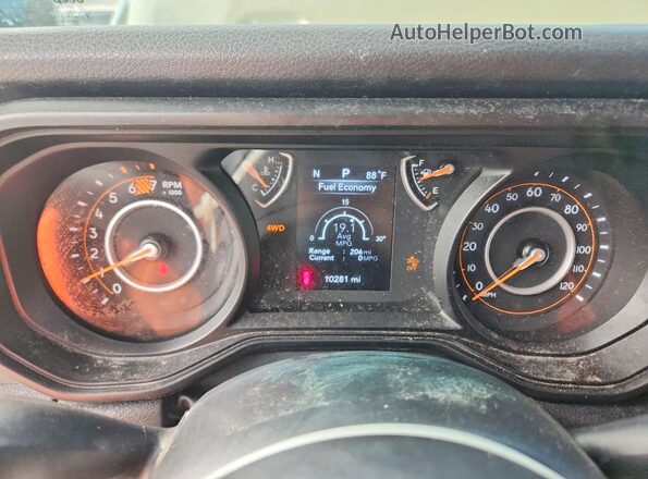 1C4PJXDN2SW647591 2025 JEEP WRANGLER Green Vista del cuadro de instrumentos