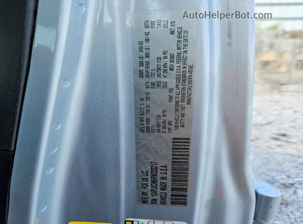 1C4PJXDN5RW333217 2024 JEEP WRANGLER Silver Вид наклейки з VIN-кодом