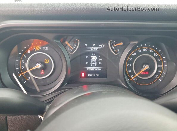 1C4PJXDN6SW598931 2025 JEEP WRANGLER Charcoal Սարքավորումների վահանակի տեսք