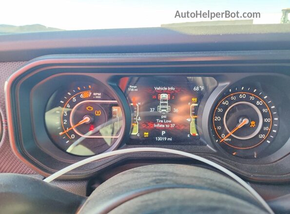 1C4PJXFN0TW222868 2026 JEEP WRANGLER Black Instrument cluster view