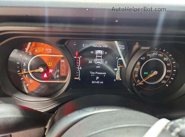1C4PJXFN9SW525713 2025 JEEP WRANGLER White ხელსაწყოთა პანელის ხედი