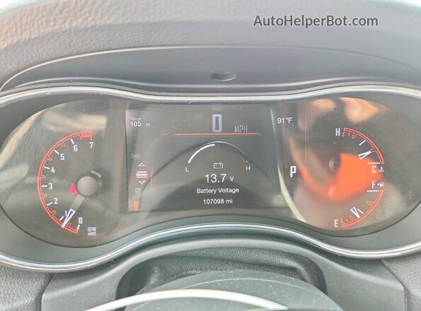 1C4RDHDG1HC657031 2017 DODGE DURANGO Burgundy Vista del cuadro de instrumentos