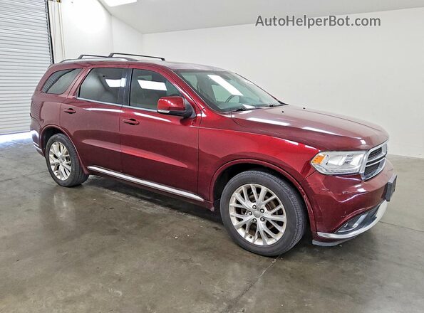 1C4RDHDG3GC403013 2016 DODGE DURANGO Red წინა მარჯვენა