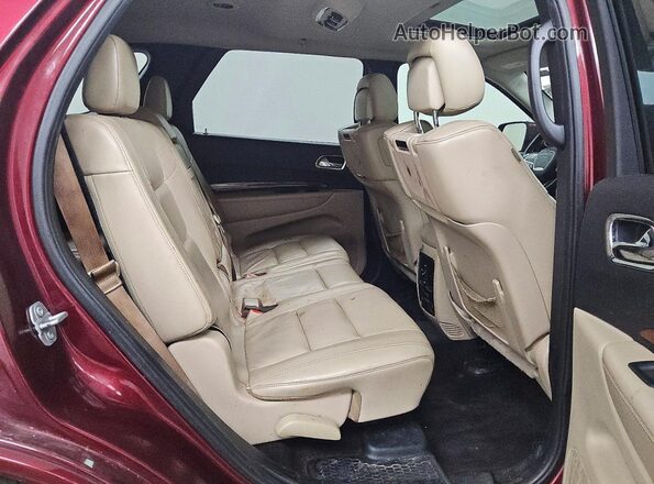 1C4RDHDG3GC403013 2016 DODGE DURANGO Red უკანა სალონის ხედი
