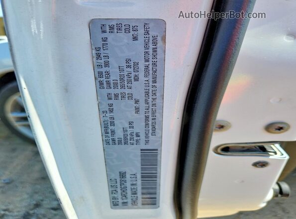 1C4RDHDG7PC616692 2023 DODGE DURANGO White Widok naklejki z numerem VIN