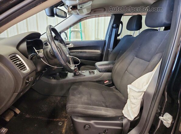 1C4RDJAG2KC722083 2019 DODGE DURANGO Black Widok wnętrza z przodu