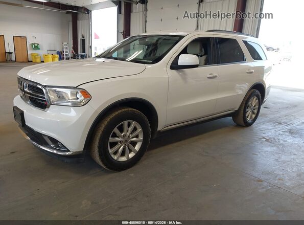 1C4RDJAG2KC769968 2019 DODGE DURANGO White Передня ліва чверть