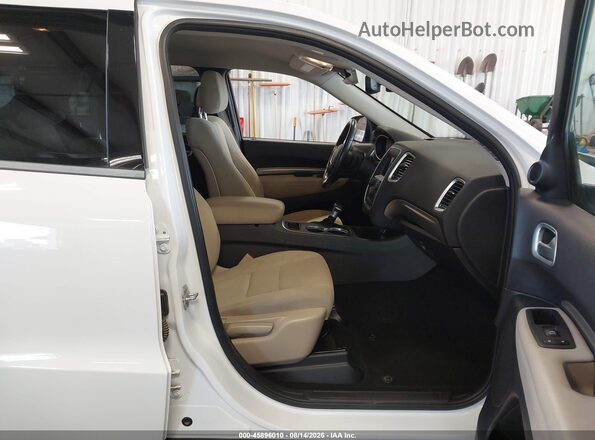 1C4RDJAG2KC769968 2019 DODGE DURANGO White Вид салону спереду