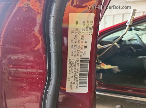 1C4RDJAG5HC783386 2024 DODGE DURANGO Red Widok wnętrza 360 stopni