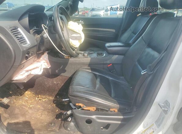 1C4RDJDG0GC485841 2016 DODGE DURANGO Белый Вид салона спереди