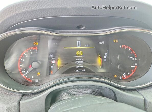 1C4RDJDG0KC848129 2019 DODGE DURANGO Gray Вид щитка приладів